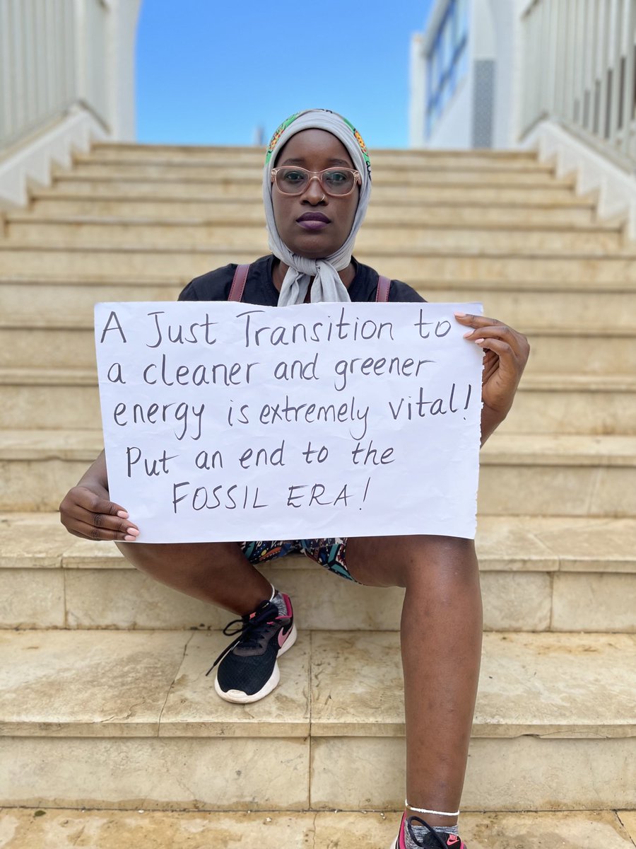 A Just Transition to a Cleaner and Greener Energy is Extremely Vital,
 Put an End to the Fossil Fuels Era.
#JustStopOil  ⁦<a href="/FFFAfrica54/">Friday For Future Africa</a>⁩