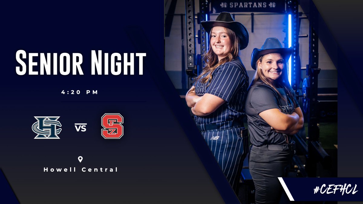 FHCSpartanSB's tweet photo. Come join us today as we host Zumwalt South for senior night and honor Sammi and Mikayla! #CEFHCL https://t.co/EU9ZFIx8Pe