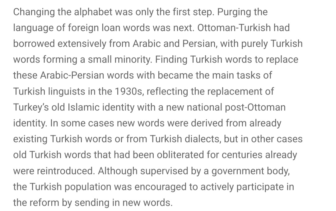 Ruchir Sharma on Twitter "Atatürk's language reforms upon ending the