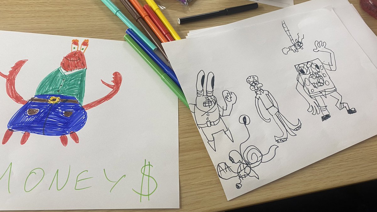 AshleyYsortit's tweet image. Have a wee look at some of the 1-2-1 fun we have with our Young Carers! 

This activity was putting on the young Carers favourite tv show and drawing their favourite characters. ☺️ 

#youngcarers #YSIYC #support #SpongeBobSquarepants #Wellbeing