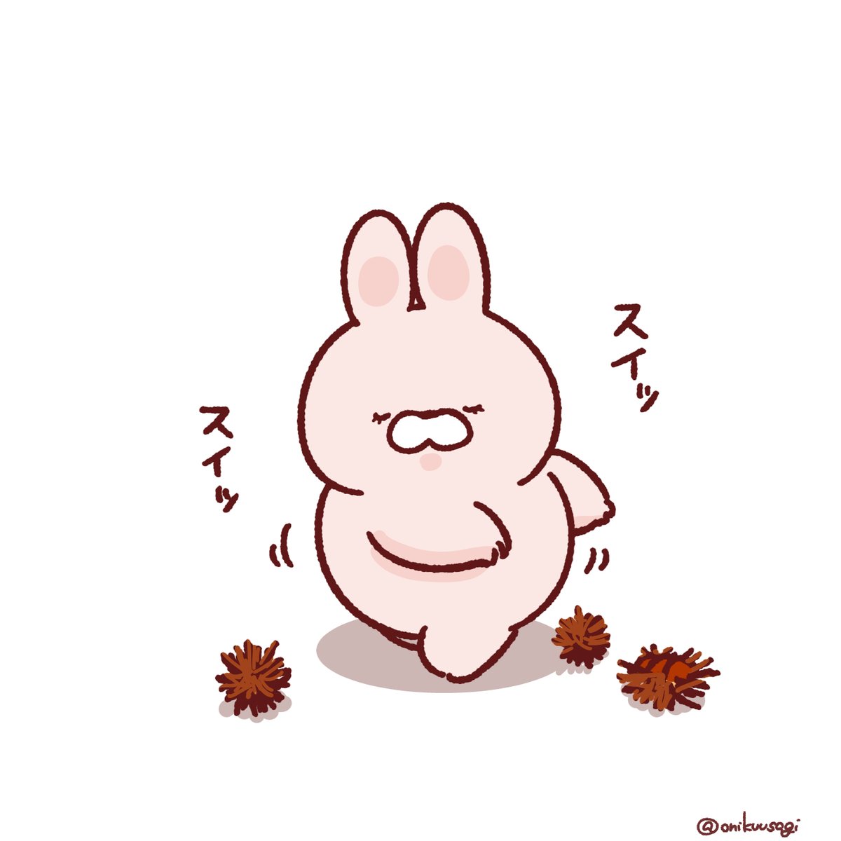 華麗な足さばきを披露するおにくうさぎ 