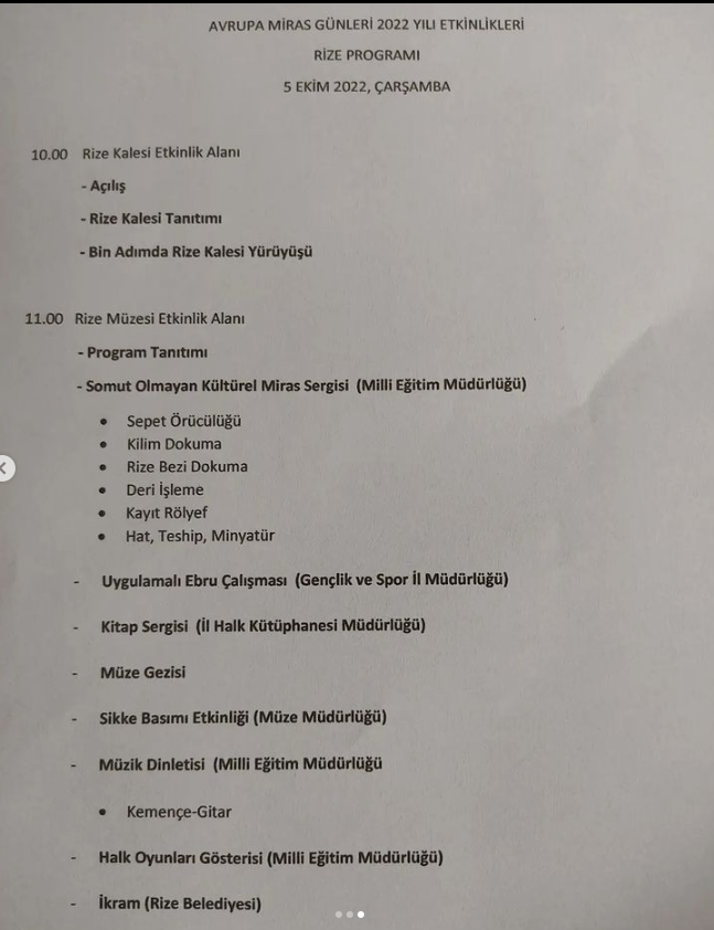 "Sürdürülebilir Miras" ortak temalı, Avrupa Miras Günleri 2022 Yılı Etkinlikleri Rize Programına tüm halkımız davetlidir.
Rize İl Halk Kütüphanesi olarak, Rize Müzesi Etkinlik Alanında biz de yerimizi alacağız.
#avrupamirasgünleri #sürdürülebilirmiras
#rizeilhalkkütüphanesi