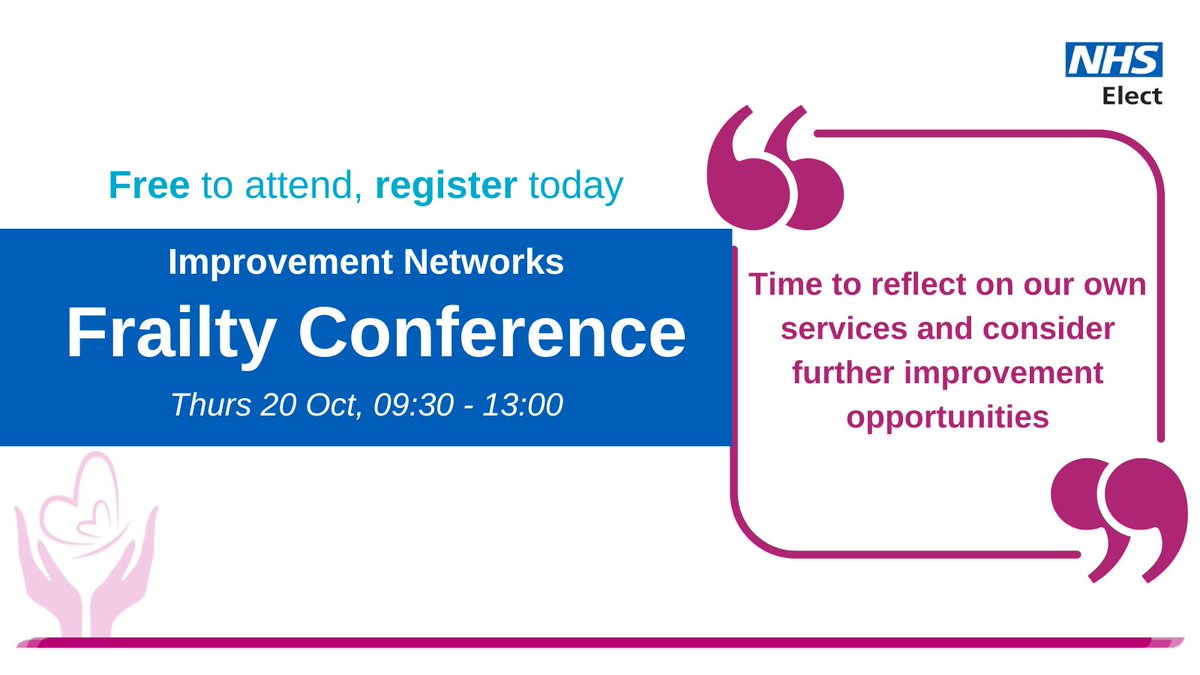NHSiNet's tweet photo. Very excited by our upcoming virtual Frailty Conference 20th Oct on MS Teams. Get your place booked now! https://t.co/mfzyZt2tZh @GERED_DOC @NHSElect @DTDeborah @JKDhesi https://t.co/e1JGN1RYvg