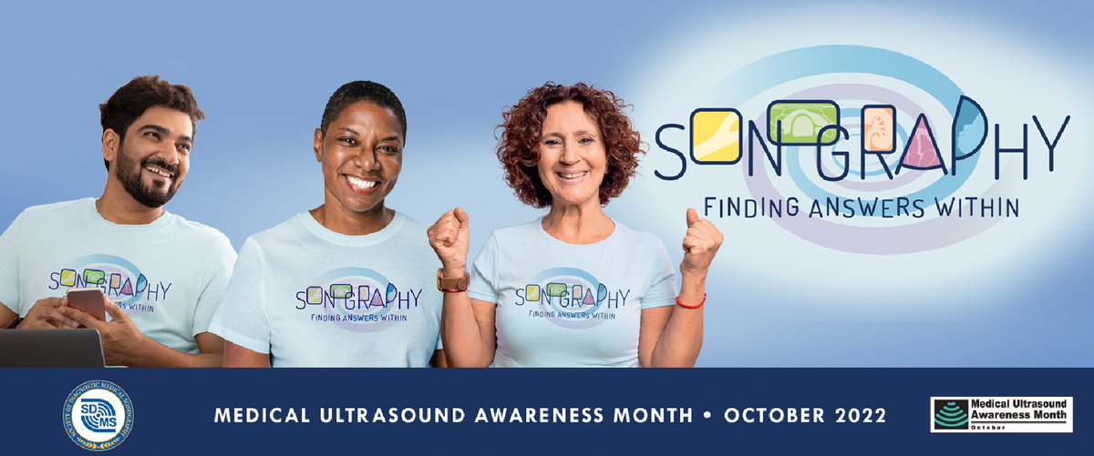 October is Medical #Ultrasound Awareness Month #MUAM! Thank you for "Finding Answers Within". Your skill and eyes make a difference in your patients’ health journey. Thank you for being a diagnostic medical sonographer! sdms.org/resources/muam