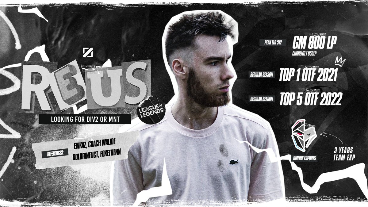 Hello, i'm LFT for 2023 in ERL2/Top MNT but i'm open to any proposition.
Contact me through DMs.
🔁and❤️ appreciated.