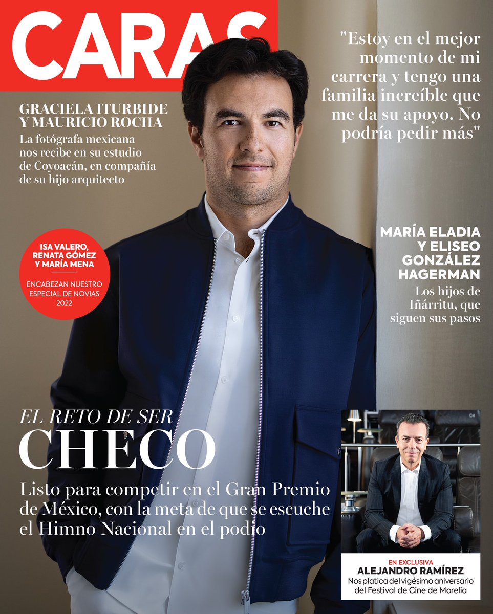 CARASmexico's tweet photo. #EnPortada: @SChecoPerez.
Llegó octubre y con él la #Fórmula1, el evento más importante del mes, es por esto que #CARAS eligió al piloto mexicano quien está en su mejor momento, para ser el protagonista. #ChecoPérez está listo para subir al podio en El Gran Premio de México. https://t.co/d2E3s8CoBc
