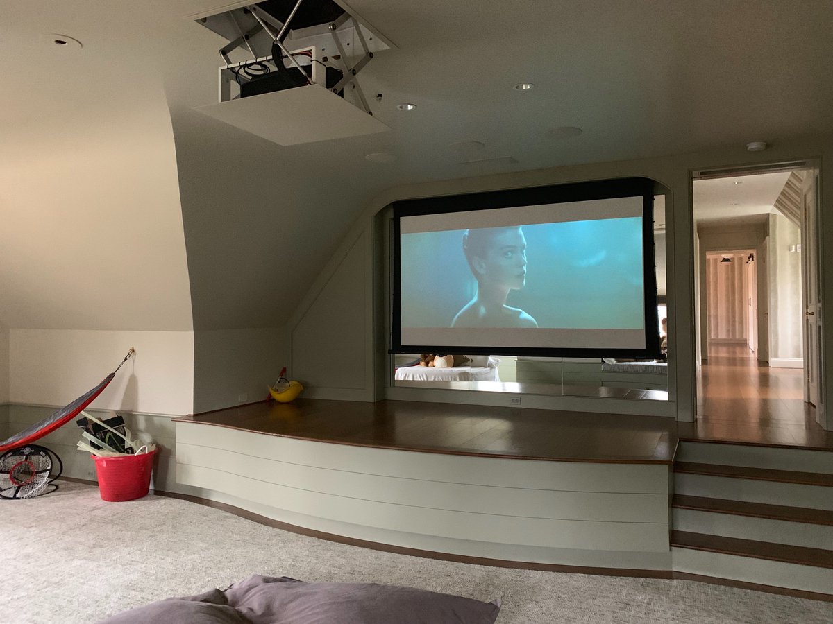imsva1979's tweet photo. Imagine getting to enjoy theater-quality video in the comfort of your own home. We can turn any space into a moviegoing experience with a screen and projector system installation. https://t.co/CjXdFPIi16