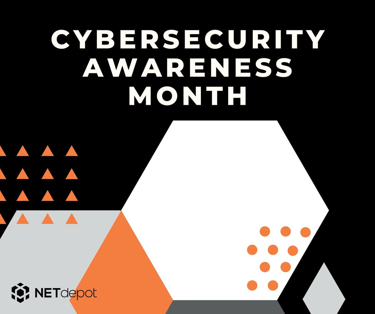 ⏰October is Cybersecurity Awareness Month⏰ 

This is a way to raise awareness about digital security and empower everyone to protect their personal data from digital forms of crime. 

For more cybersecurity information, visit our blog page located here: netdepot.com/blog