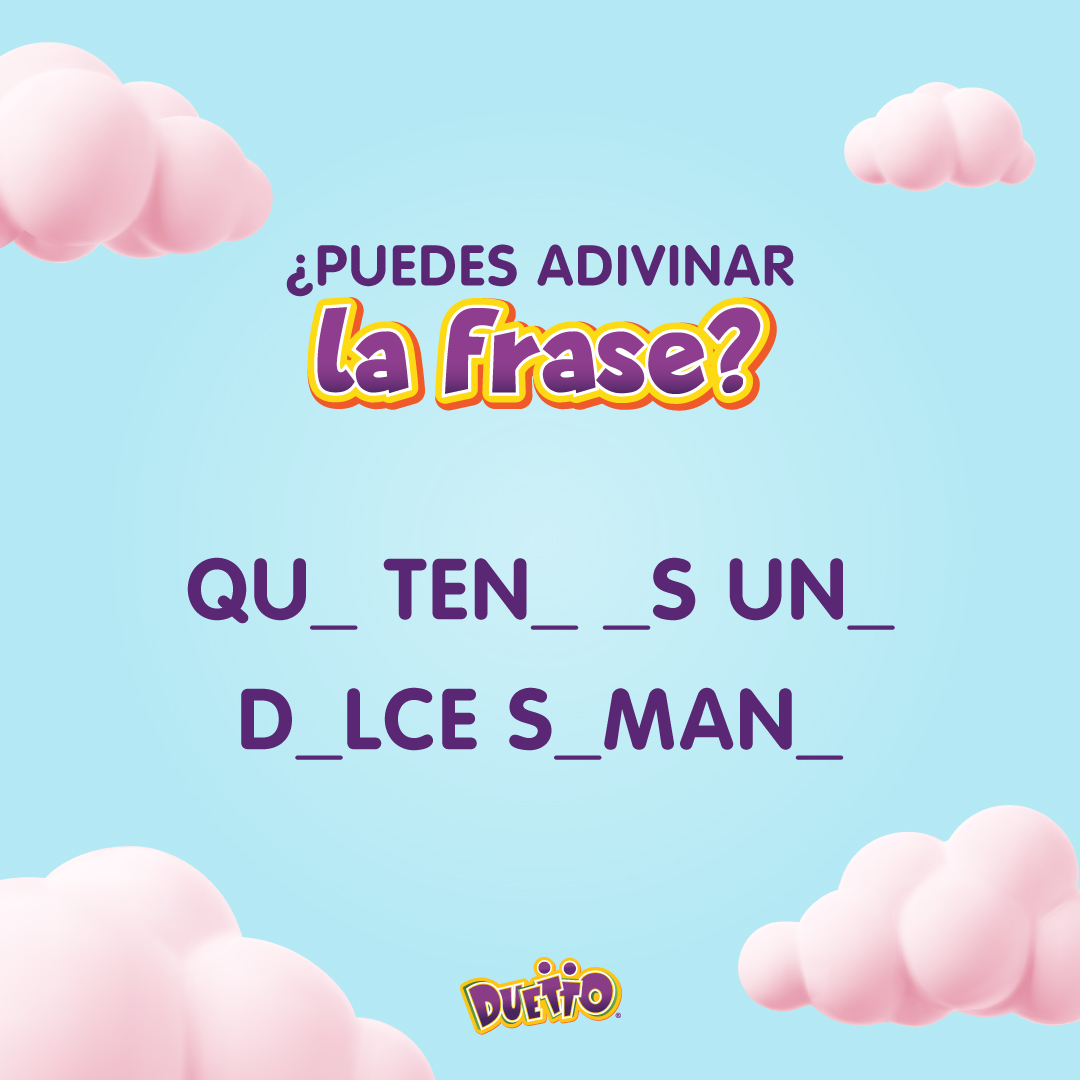 GalletasDuetto's tweet photo. ¡Feliz luneees!

Iniciamos esta semana dejandoles un dulce mensaje, si logras descifrarlo ¡comenta la frase en los comentarios!

#GalletasDuetto #DuplicatudiversiónconDuetto #Merienda https://t.co/whPbaom39s