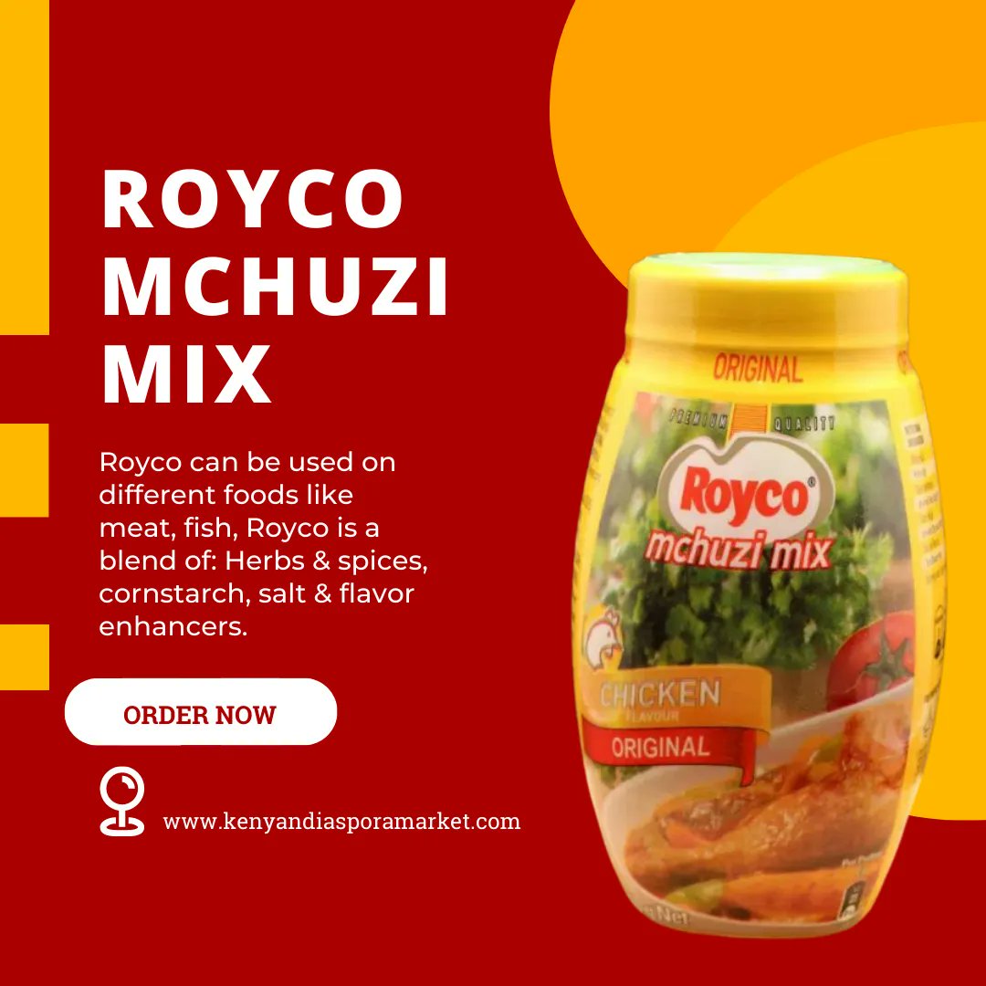 KDM_Market's tweet photo. Add a Kenyan taste to any meal with original royco Mchuzi mix 🥘

Home delivery is provided across Europe 🛒

SHOP: https://t.co/ZK0gds4izG

#kenyanspices #kenyanfoodie #kenyanfood #africanspices #kenyandiasporamarket https://t.co/4HUBpmVgbI