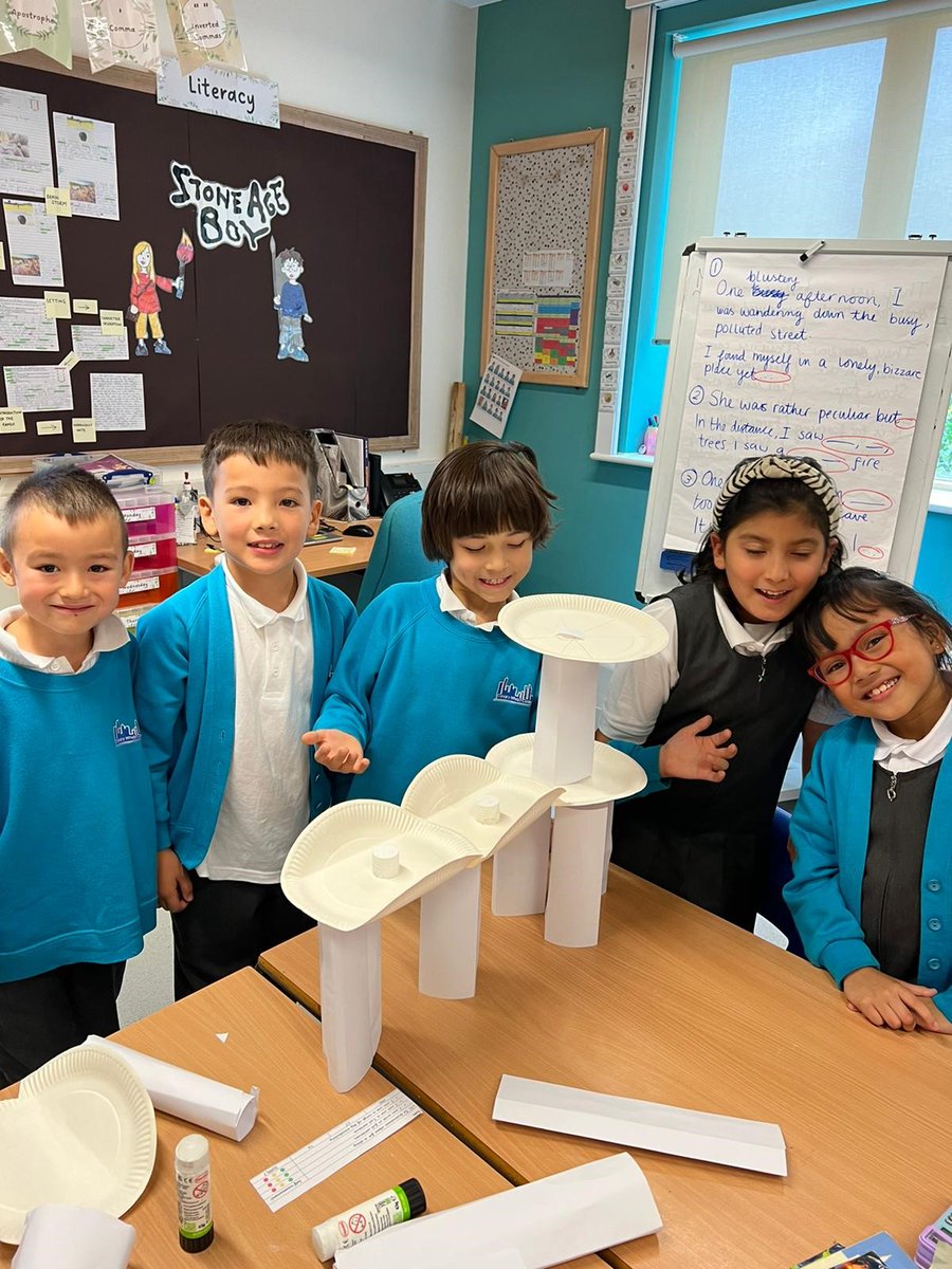 Year 3 learned about building strong structures in DT and had a competition to see who could design and build the strongest bridge!