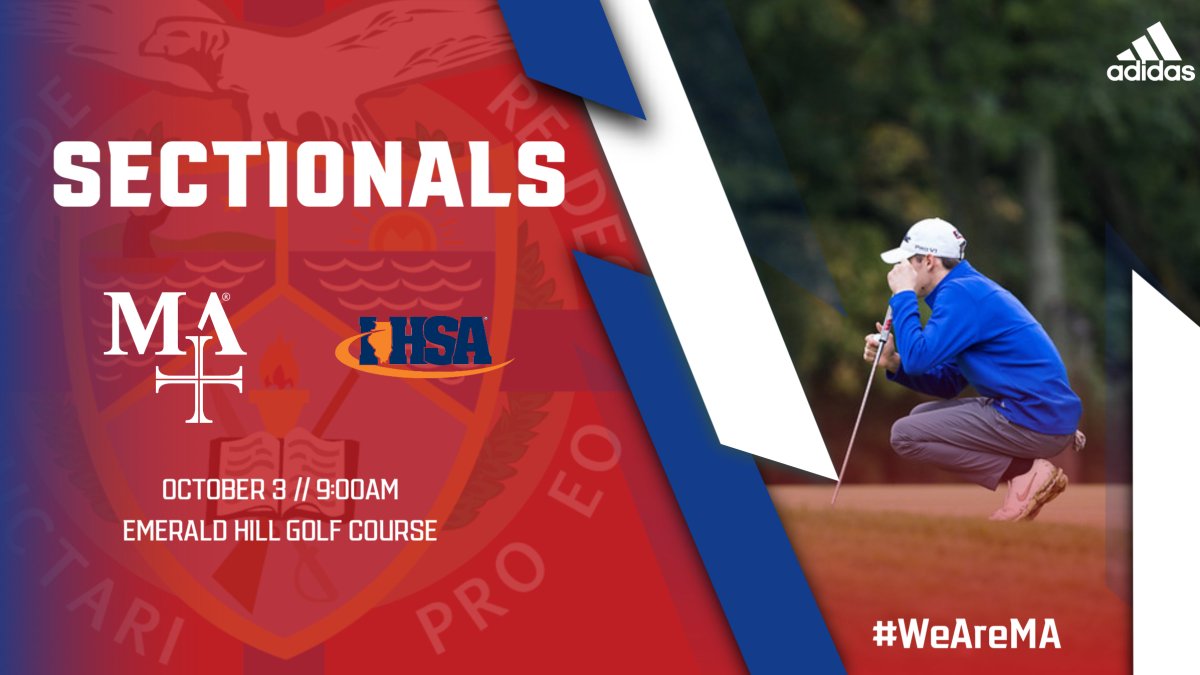 Best of luck to our golf cadets as they tee off at Emerald Hill Golf Course for IHSA Sectionals today! #WeAreMA <a href="/pchabura/">Paul Chabura</a> <a href="/GolfMarmion/">Marmion Golf</a>