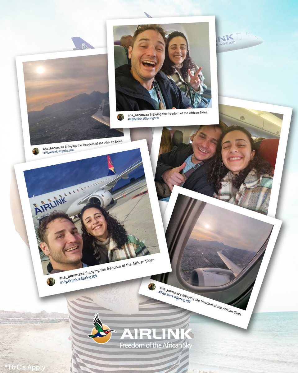 Fly_Airlink's tweet image. We have a winner! Congrats to Anastasya Papavarnavas, you have won yourself the R10 000* travel voucher from our #Spring10k promotion!

*T&amp;amp;C&apos;s apply #FlyAirlink #AirTravel