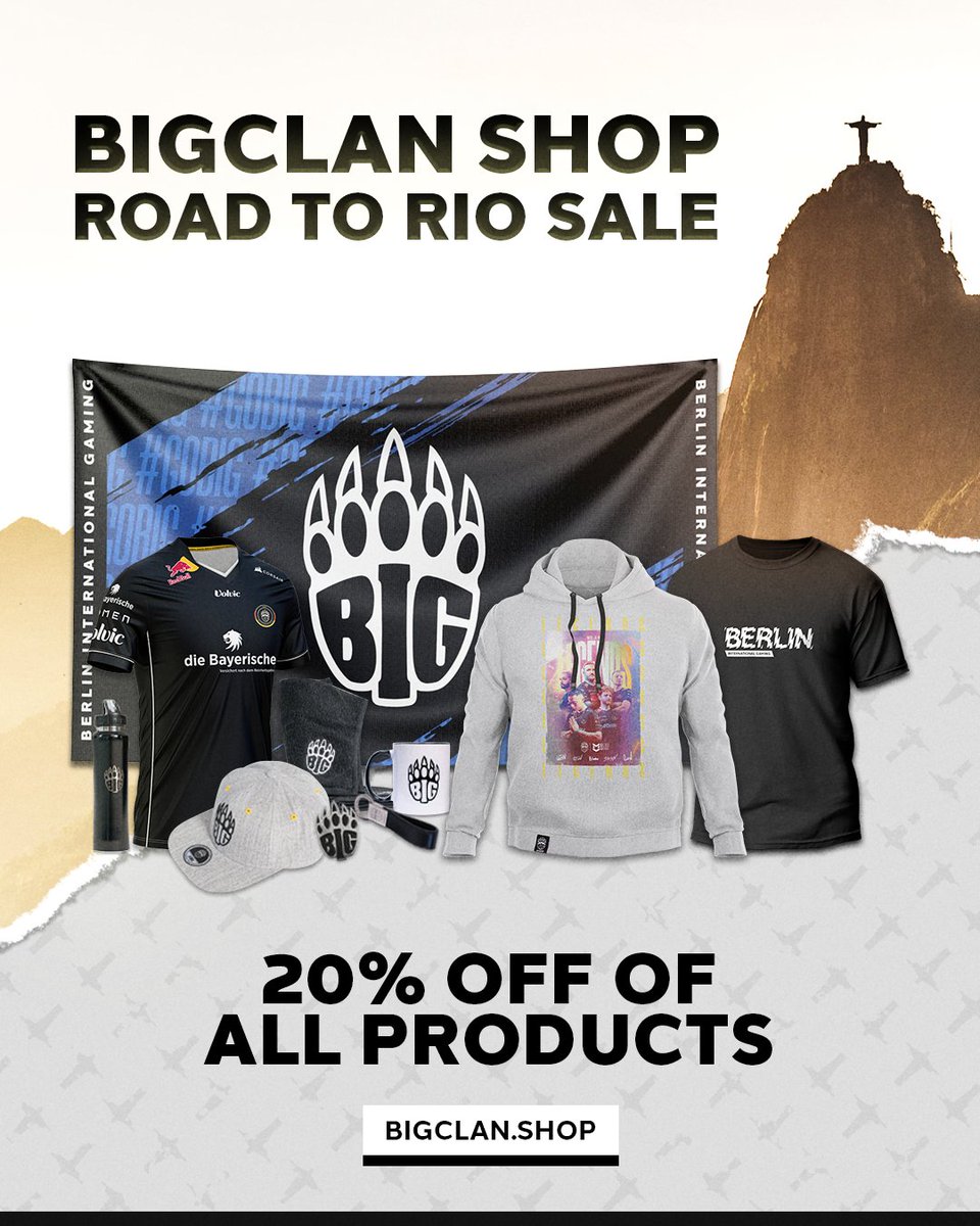 BIGCLANgg's tweet photo. It's a long road to the #RioMajor. Make sure you have the proper outfit for it thanks to our merch sale! 🔥

🛒 https://t.co/zw88dT35Uy https://t.co/JT5Q29GZf1