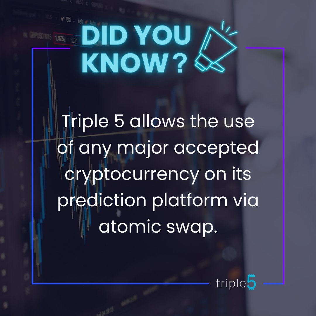 Triple5Token's tweet photo. Global users can #predictandwin on the T5 platform using BTC, ETH, BNB, USDT and other popular cryptos aside from its own #T5token. #playtoearn #cryptogames #blockchaingaming https://t.co/fxDe20F9XW