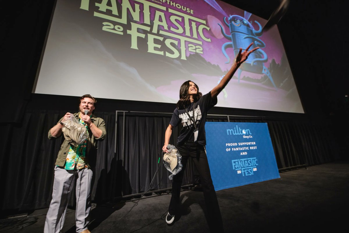 Doing our best not to cry because it's over, but smile because it happened. #FantasticFest2022 miltonsleep.com