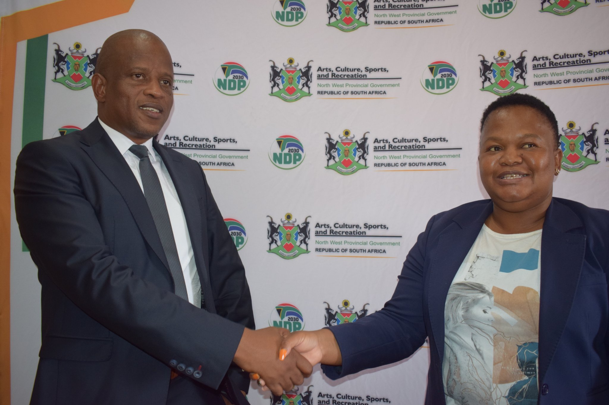 North West Dept Arts, Culture, Sport & Recreation on Twitter "[Photos] MEC Galebekwe Tlhapi