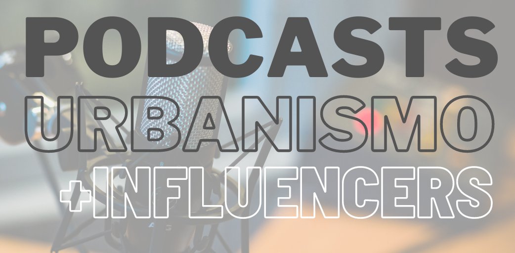 Estoy elaborando con la ayuda de la comunidad, una lista de Podcasts e Influencers sobre Urbanismo.

Esto son las recomendaciones que he recibido hasta ahora.

Abro hilo 👇