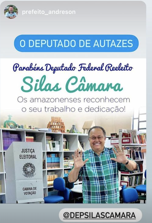 silascamara_'s tweet photo. Meu MUITO Obrigado a todos! #Amazonas #Republicanos #silascamara #TrabalhandoPorNossaGente https://t.co/XQUi5fj1tA