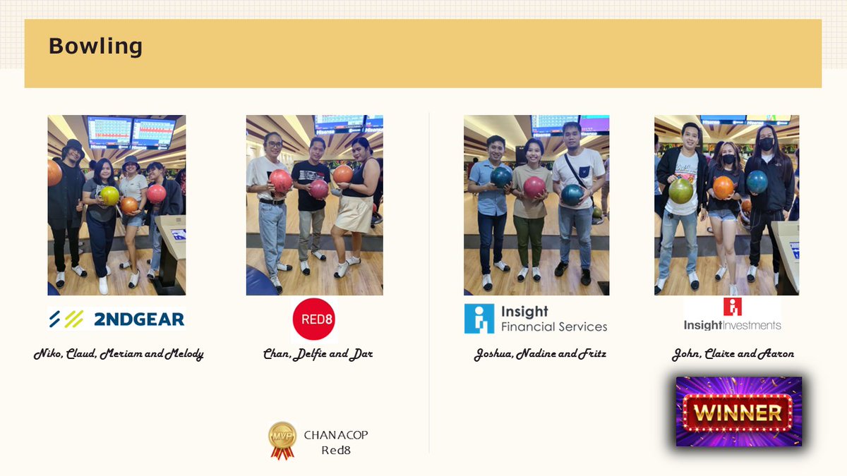 _InsightLLC's tweet image. The Davao team in the Philippines gathered for an evening of team building with fun, food and bowling!
