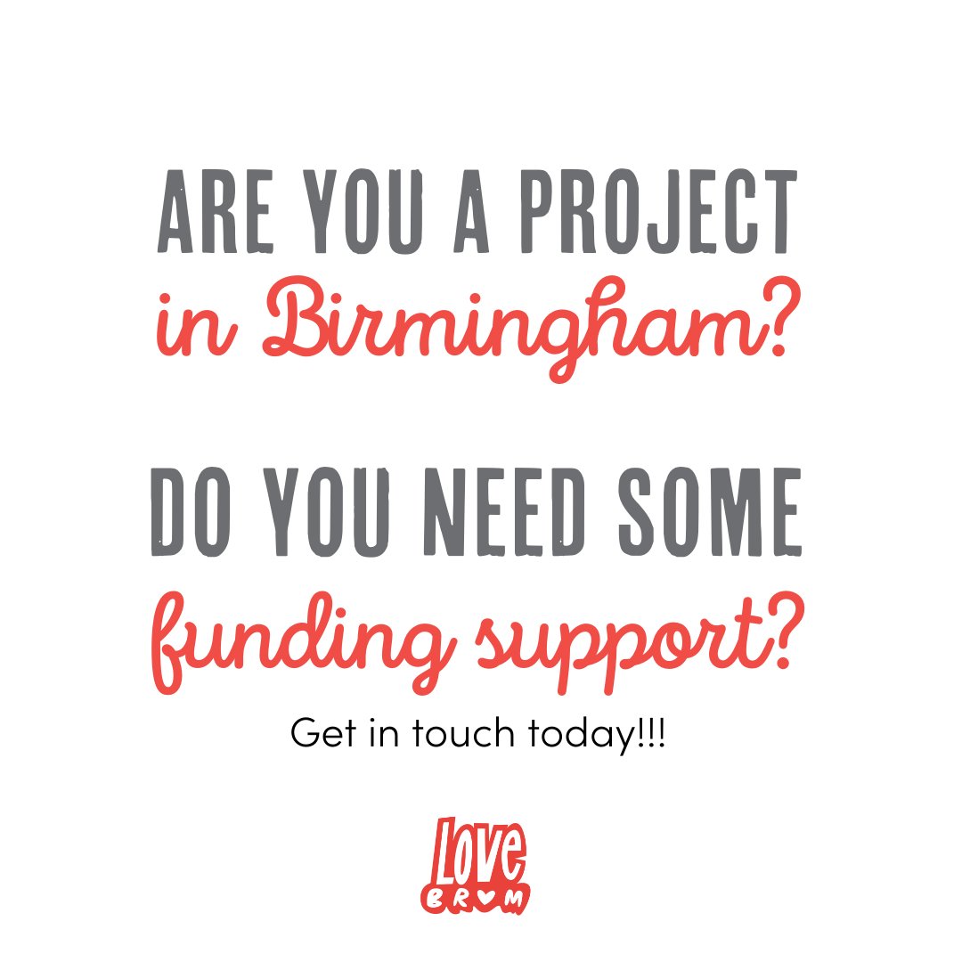 MONTHLY THEMED FUNDING!! Are you or do you know of a project/charity based in #Birmingham or have a ‘B’ postcode, and are you responsible for your own fundraising? We would love to hear from you! Apply on the link & we will be in touch. #LoveBrum #OneBrum lovebrum.org.uk/apply-for-fund…