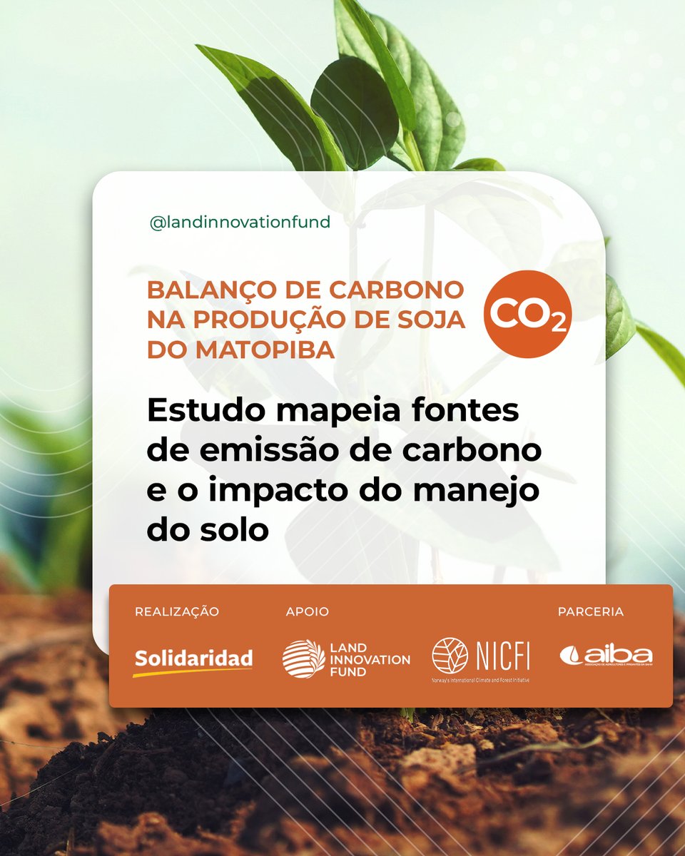 Estudo mapeia fontes de emissão de carbono na produção de soja e o impacto do manejo do solo e das práticas agrícolas adotadas na região do Matopiba para o balanço de carbono. Os dados foram calculados por Estado,hectare produzido e saca de soja:   shorturl.at/gIJKW
