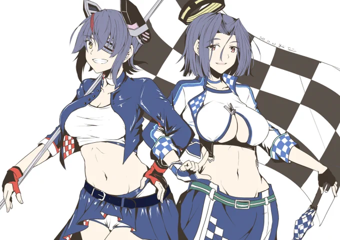 昨日の続きのRQ天龍田#天龍 #龍田 #艦これ 