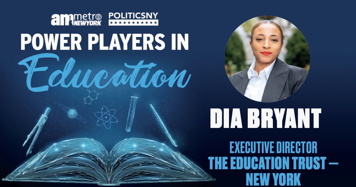 Congratulations to our executive director @_DiaBryant on being named to @amNewYork @PoliticsNYnews education #powerlist! Thank you for all you do to achieve better outcomes for children and #edequity in New York State. #politicsnypp #pnpp #amnypp #amnewyorkmetropp
