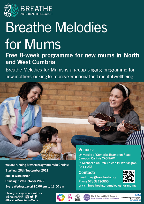 Fantastic 8-week programme for new mums in North and West Cumbria **Cumbria colleagues, please share** 😃 @BreatheAHR @Healthwatchcumb @Every_Life_Cumb @NorthNetworks @NicolaJackson13 @sandra_sjp