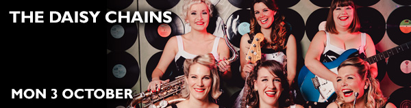 This evening we welcome @thedaisychains1 to the New Vic stage. 

Get ready for this awarding-winning all girl rock 'n' roll band as they take you through the golden age of music.
bit.ly/3SPkf2m