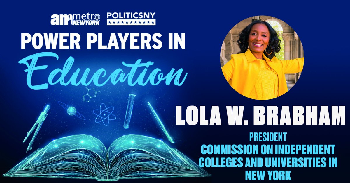 Congratulations to CICU President Lola W. Brabham on being named to the Power Players in Education list.

@PoliticsNYnews @amNewYork #politicsnypp #pnypp #powerlist #amnypp #amnewyorkmetropp

politicsny.com/power-lists/po…