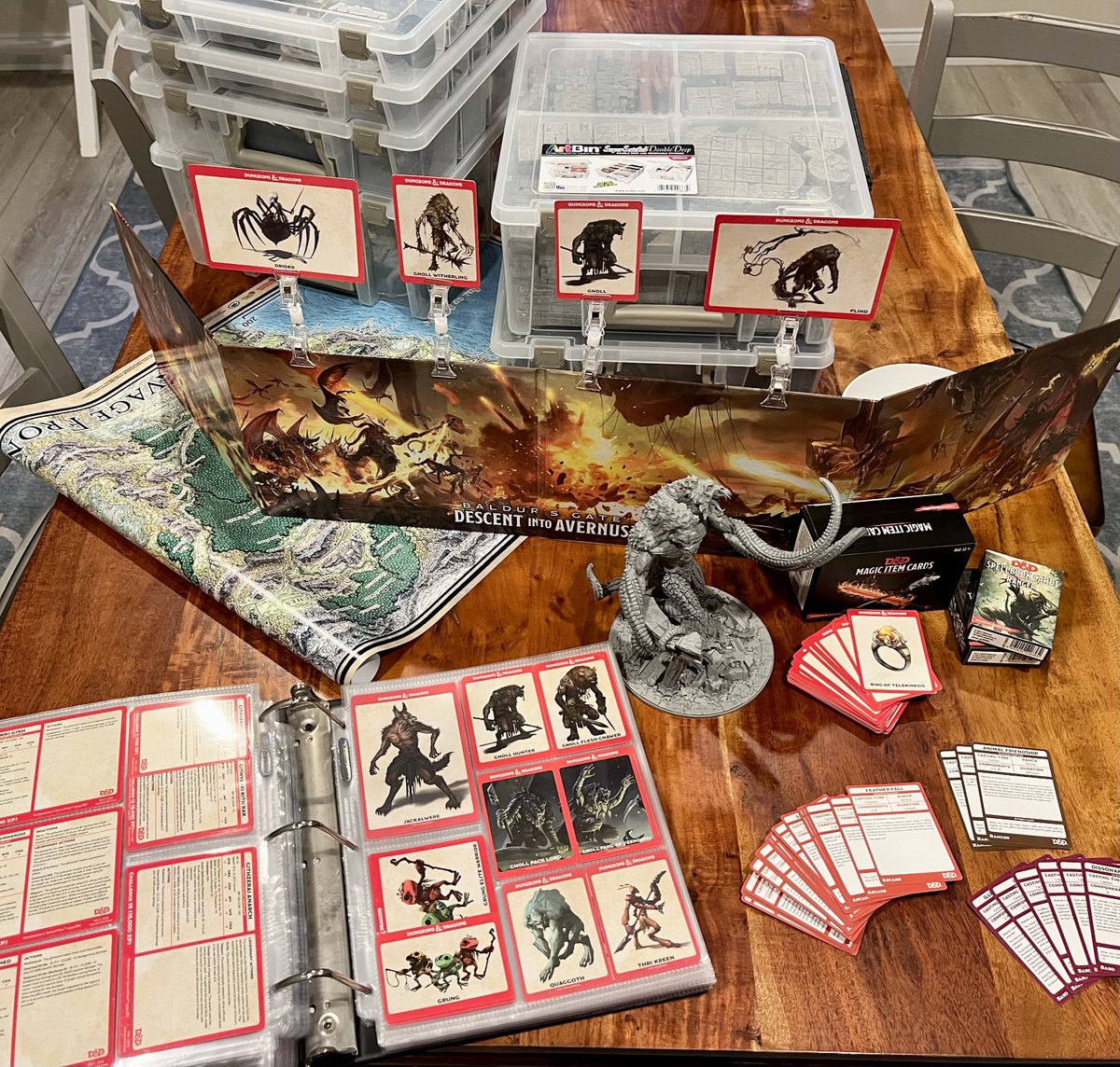 These days I run about 250 D&amp;D games every year. Thought it might be useful to share the third-party products and play aids I use and recommend. 🧵