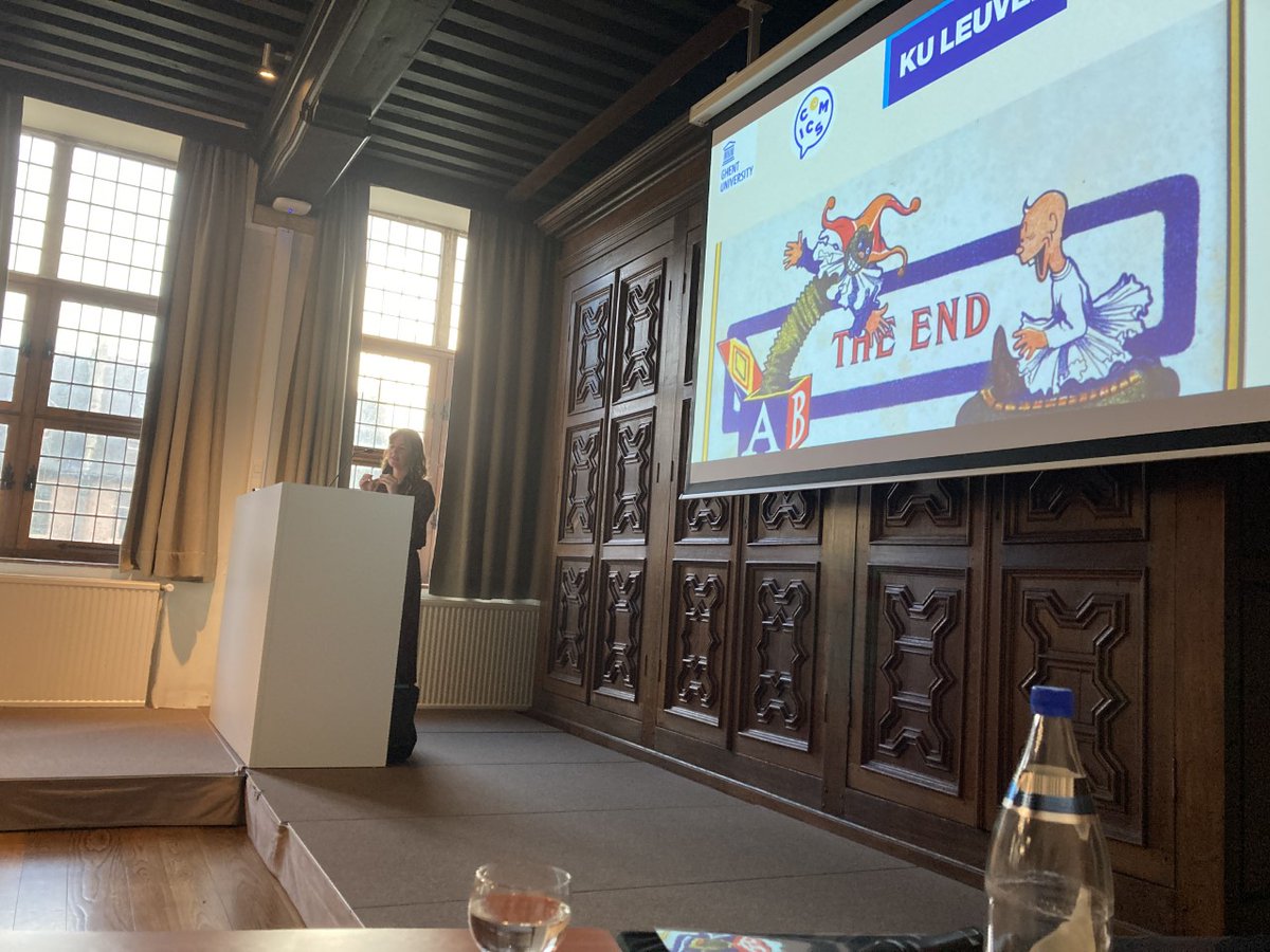 Thursday I defended my joint PhD "A Glocalised Serial for Children" as part of the @COMICSUGent and within <a href="/HSS_KULeuven/">Humanities & Social Sciences Group KU Leuven</a>. This end is just a beginning, opening a #ThesisThread. Thanks @ilgordon for the picture and for being part of the exam jury.