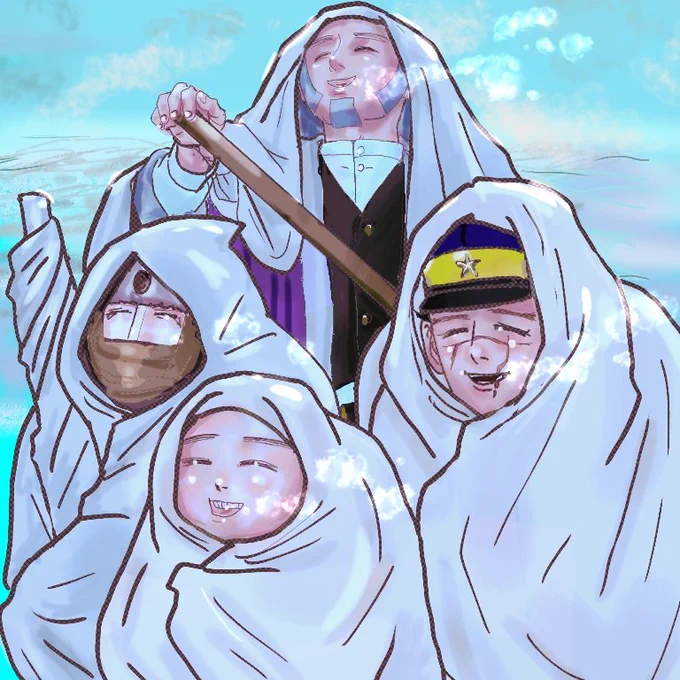 #ゴールデンカムイ版深夜の真剣お絵描き60分一本勝負お題「祝!アニメ4期 