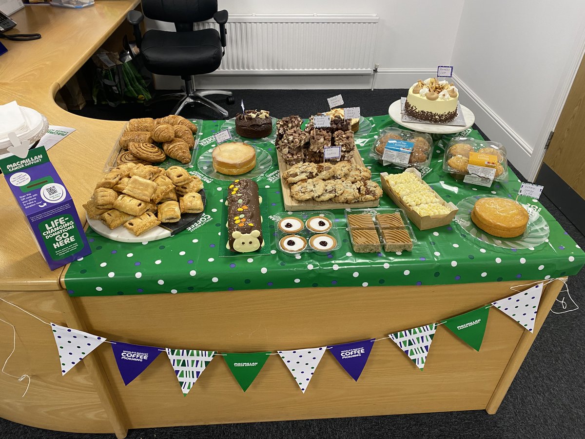 CWMAutomation's tweet photo. CWM hosted a successful Macmillan Coffee Morning on Friday 30th September, raising a grand total of £161.15 for an amazing cause! Thank you to everybody who took part 🍰☕ 

#macmillancoffeemorning #macmillancancersupport https://t.co/hMEkagpVH1
