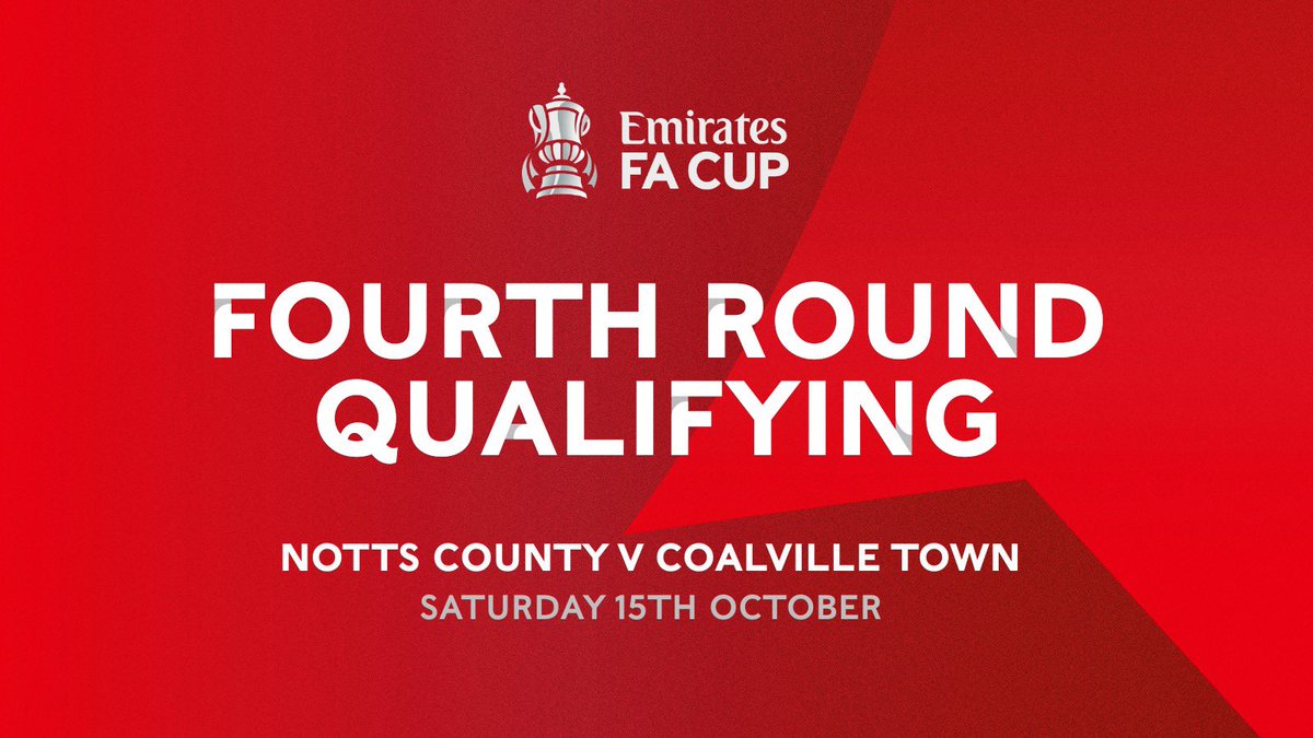 BREAKING | We have been drawn away to National League side Notts County in the Fourth Round Qualifying 🏆😅