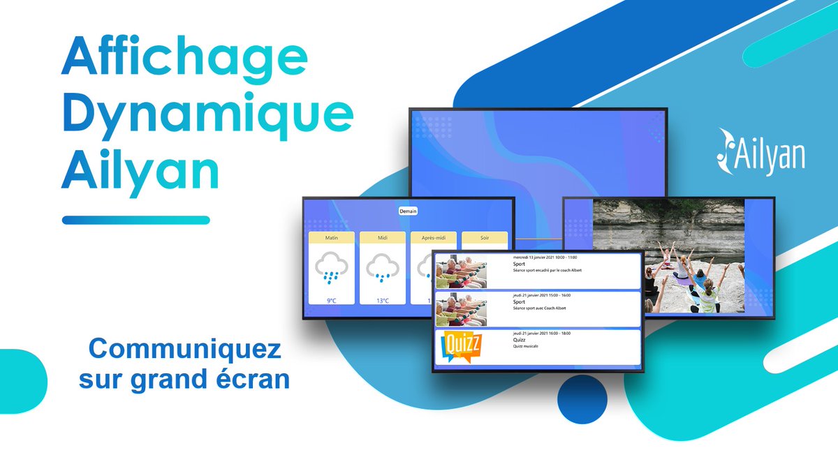 Ailyan_'s tweet photo. 🔊 AFFICHAGE DYNAMIQUE NOUVELLE VERSION 

Diffusez les actualités de votre établissement mises à jour sans effort via une page web… (Planning d’activités, menus du restaurant, photos, vidéos, météo locale, informations locales etc…)
☀️ Pour un accueil dynamique et chaleureux☀️ https://t.co/tQ6nPcjErg