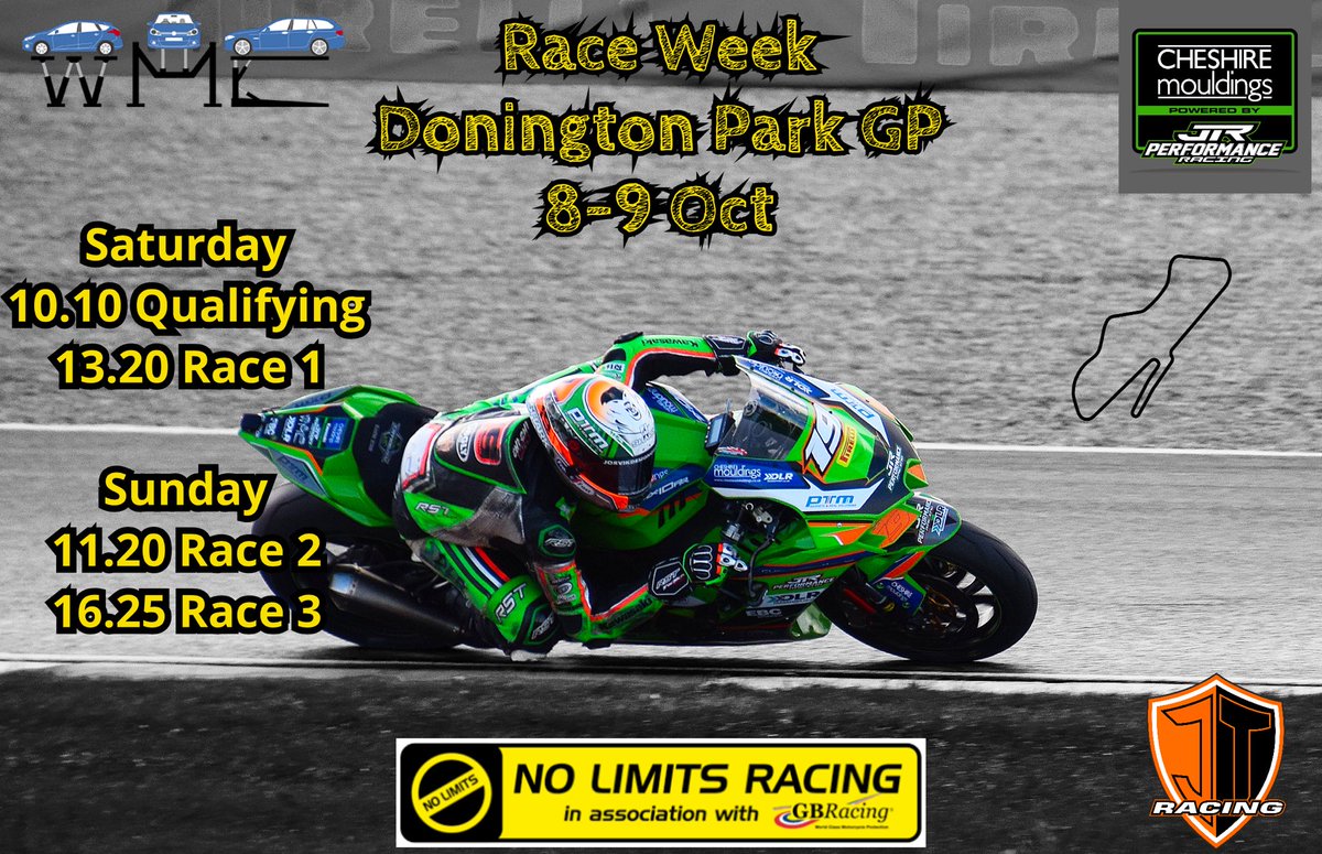 Talbot19Joe's tweet photo. Race Week 🏁😝 #backtobackraces #doningtonpark @NoLimitsNLR #pirellisuperseries1000 #kawasaki @WarringtonMot _ @JRP_Racing @DoningtonParkUK 📸 @FireStallion666 #joetalbot19racing https://t.co/T0AQTpkDEi