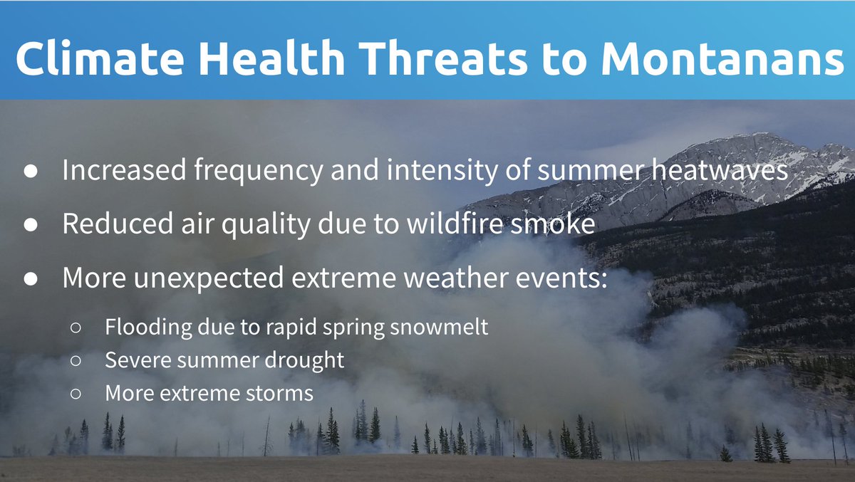 laureleastman's tweet photo. @Last_Free_Man - Pollution and global warming from burning fossil fuels is harming our health and affecting our climate. Montana voters care about this issue - What’s your climate change plan?
#GrassrootsClimate https://t.co/UgzjTG7n6T