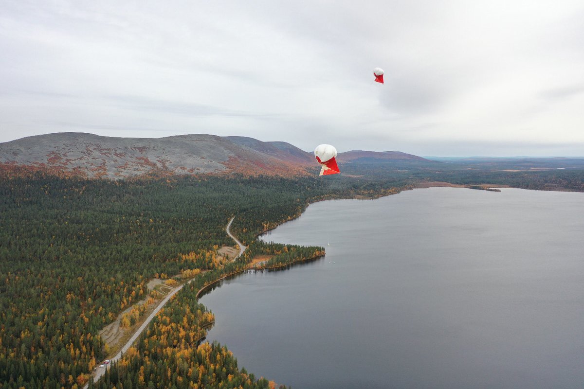 Our Cloudkite on its way into the clouds
