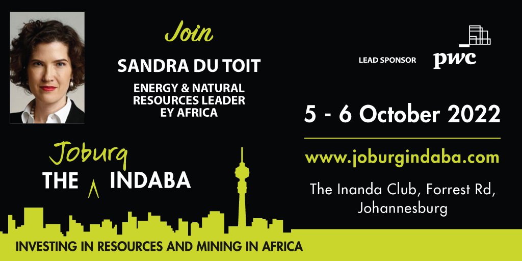 EY_Africa's tweet photo. Capital allocation considerations for long-term value and sustainable operations. Join EY Africa Energy &amp; Natural Resources Market Leader Sandra du Toit facilitating this discussion at Joburg Indaba on 5 /10/2022 at 11h30. Read Sandra's article here: https://t.co/v67us9iIpB https://t.co/2EhFxsqwQG