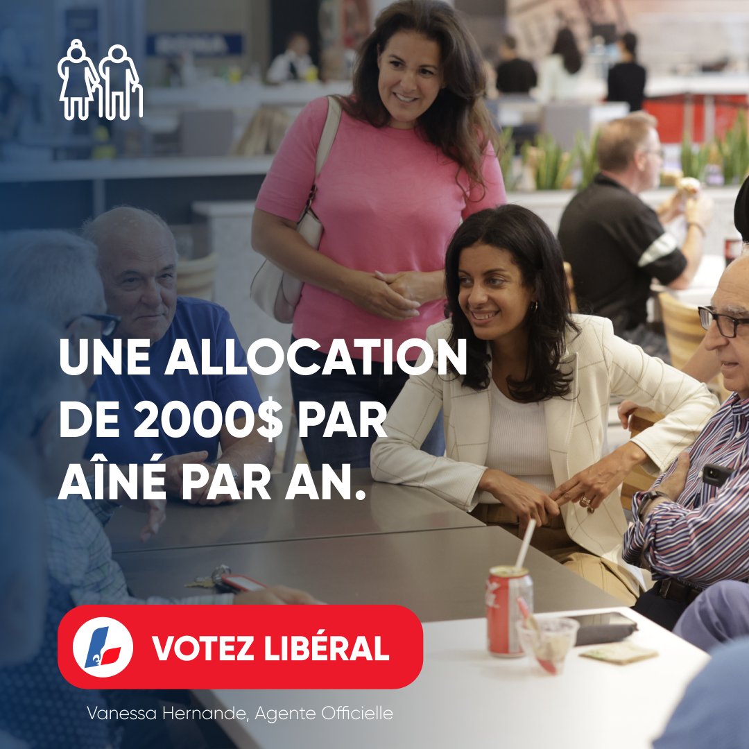Aujourd'hui, on vote vrai. On vote Libéral !

La seule chose qui n’augmente pas au Québec, c’est le revenu de nos aînés.

Au <a href="/LiberalQuebec/">Parti libéral du Québec</a>, nous allons mettre en place une Allocation aînés de 2 000 $ par année.

Votez vrai. Vrais enjeux. Vraies solutions. 

#Qc2022 #PLQ