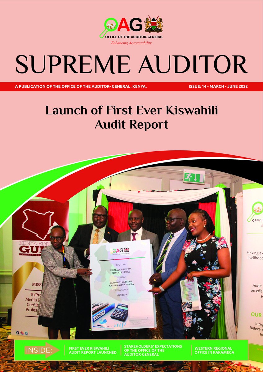 To access Issue 14 of the Supreme Auditor magazine, follow the link; bit.ly/3V9hbQH #EnhancingAccountability
