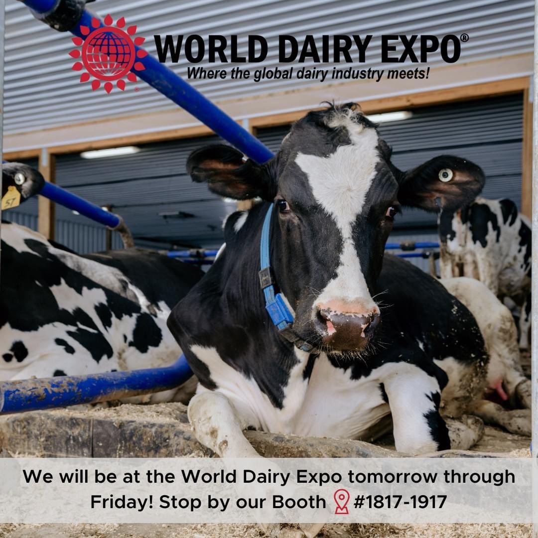 We will be at the <a href="/WDExpo/">World Dairy Expo</a> tomorrow through Friday 🐮

Be sure to stop by our Booth 📍#1817-1918 to have a chat with the team all about things #LivestockComfort