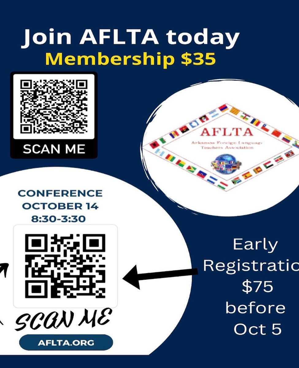 AFLTA1's tweet photo. Wow! There are only 11 days left before the conference.  Be sure to join and to register before October 5 in order to get the early registration discount for the conference. 
Hope to see you there! https://t.co/oURb00Htp2