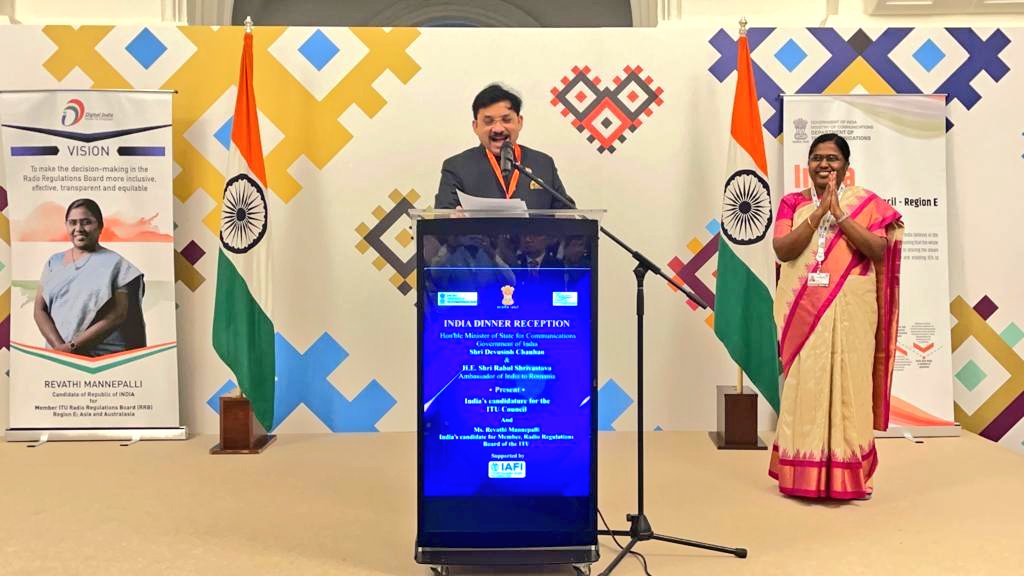devusinh's tweet photo. Under the strong leadership of Hon'ble Prime Minister Shri @narendramodi Ji, India is re-elected in #ITU Council with second highest votes and India's candidate Ms. Revathi has been elected as Member, Radio Regulations Board with Highest Votes from Region E.

#IndiaAtITU https://t.co/IzpmCVRJnZ