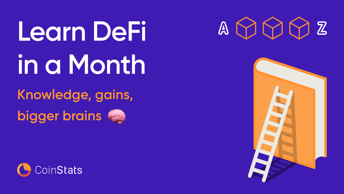 CoinStats's tweet photo. We’re turning this October into DeFi Literacy Month 🧑‍🎓

Why? Because #DeFi IS the future. 

We’ll be sharing with you exclusive DeFi content: articles, Twitter Spaces with experts &amp; much more.

Learn more: https://t.co/nNMzyzxa4M https://t.co/EduCVr0RF6