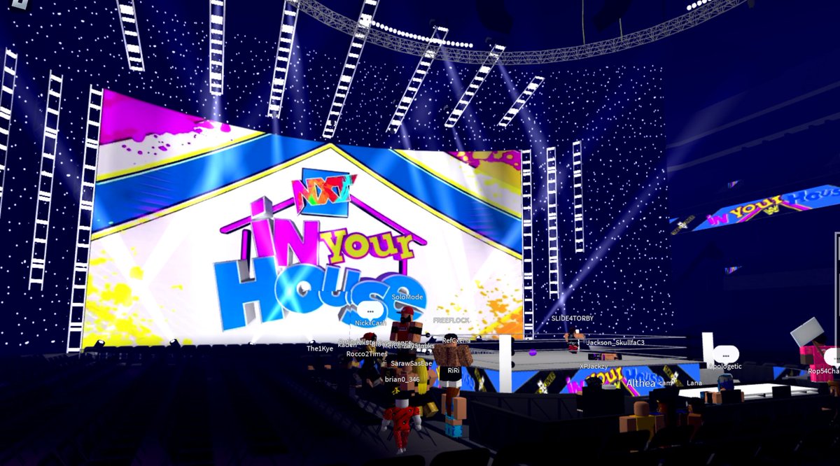 WWES4_ROBLOX's tweet photo. #WWES3Raw &amp; #NXTInYourHouse were sold out in Canada and Florida with high attendances these last two nights, thank you to the WWES3 Universe for a amazing weekend!

Were back again THIS FRIDAY for #SmackDown, and a Special #OldSchoolRaw THIS SATURDAY! Cards release soon. https://t.co/yaas1lsSpF