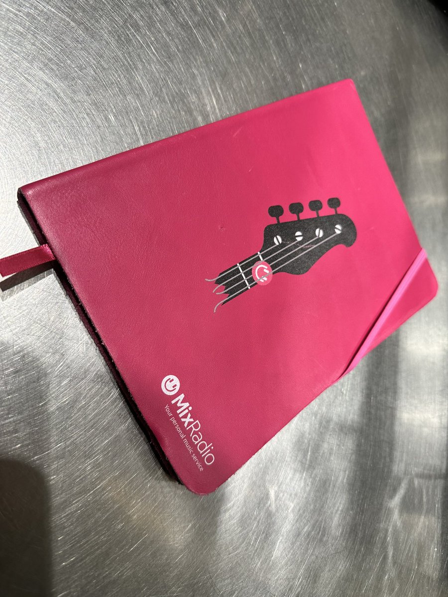jjklee's tweet photo. @deano_42 @tuttonp my new-ish notebook for my #food recipes. The good old @nokia #MixRadio days https://t.co/adJtu23XYn