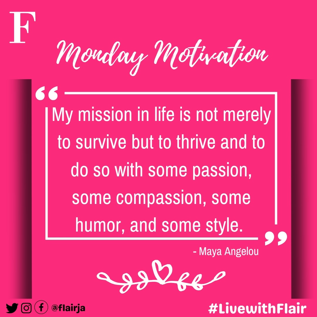 It's a good day to leave your mark! 

#MondayMotivation
#LivewithFlair